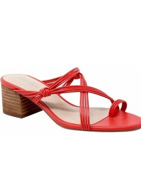 Charles by Charles David Womens Captain Red Slip On Sandals 7M New